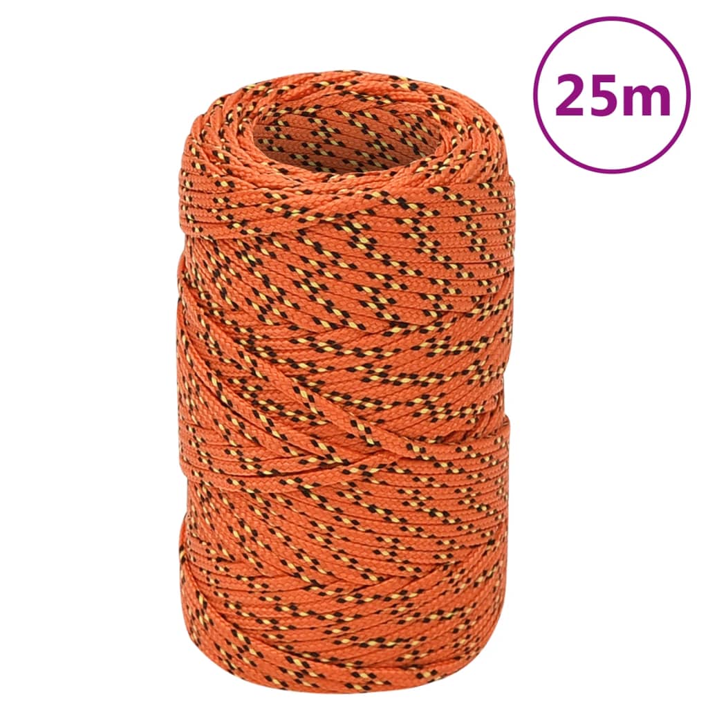 Petrashop  Lodní lano oranžové 2 mm 25 m polypropylen