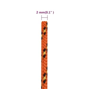Lodní lano oranžové 2 mm 25 m polypropylen - obrázek 6