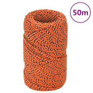 Lodní lano oranžové 2 mm 50 m polypropylen - obrázek 1
