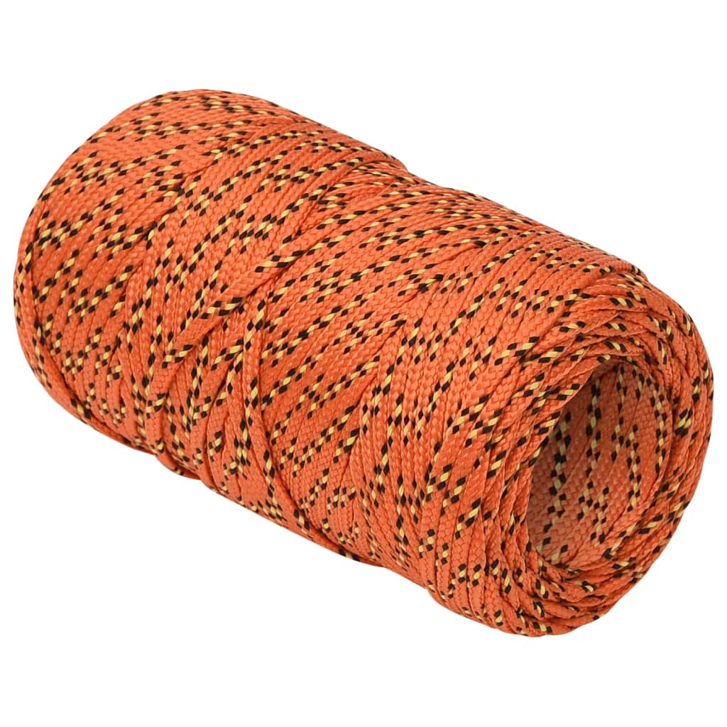 Thumbnail - vidaXL Bootsseil Orange 2 mm 50 m Polypropylen