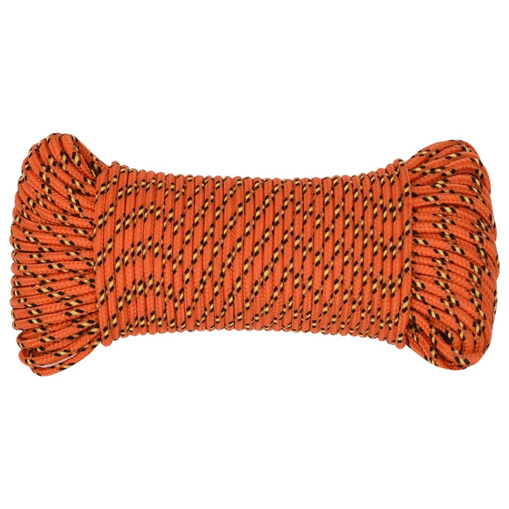 Thumbnail - vidaXL Bootsseil Orange 4 mm 250 m Polypropylen