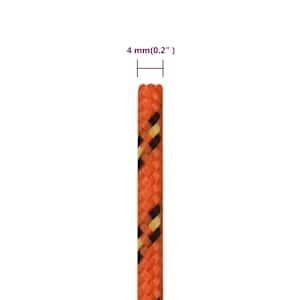 Lodní lano oranžové 4 mm 250 m polypropylen - obrázek 6