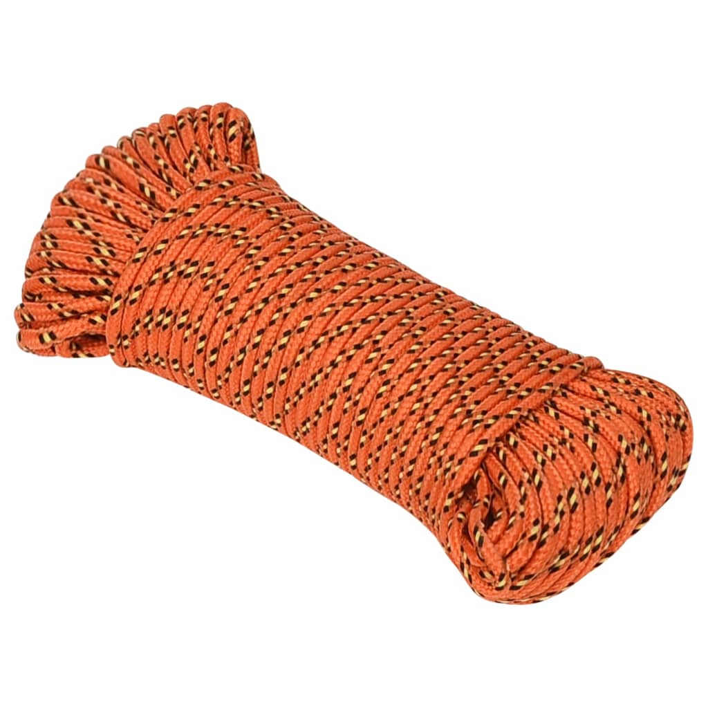Thumbnail - vidaXL Bootsseil Orange 5 mm 50 m Polypropylen