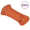 vidaXL paadik&ouml;is, oranž, 5 mm, 100 m, pol&uuml;prop&uuml;leen