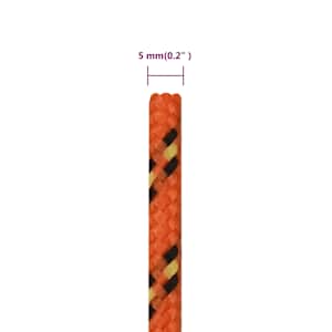 Lodní lano oranžové 5 mm 250 m polypropylen - obrázek 6