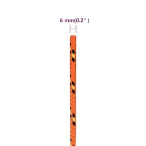 Lodní lano oranžové 6 mm 500 m polypropylen - obrázek 6