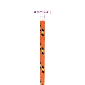 Lodní lano oranžové 8 mm 100 m polypropylen - obrázek 6