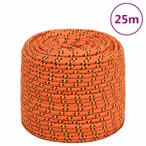 Lodní lano oranžové 10 mm 25 m polypropylen - obrázek 1