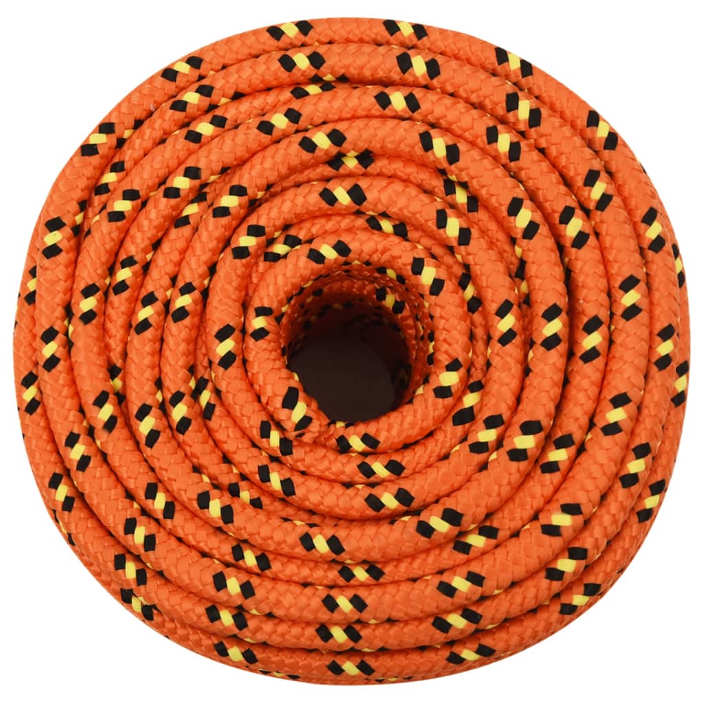 Thumbnail - vidaXL Bootsseil Orange 14 mm 25 m Polypropylen