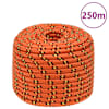 vidaXL paadik&ouml;is, oranž, 14 mm, 250 m, pol&uuml;prop&uuml;leen