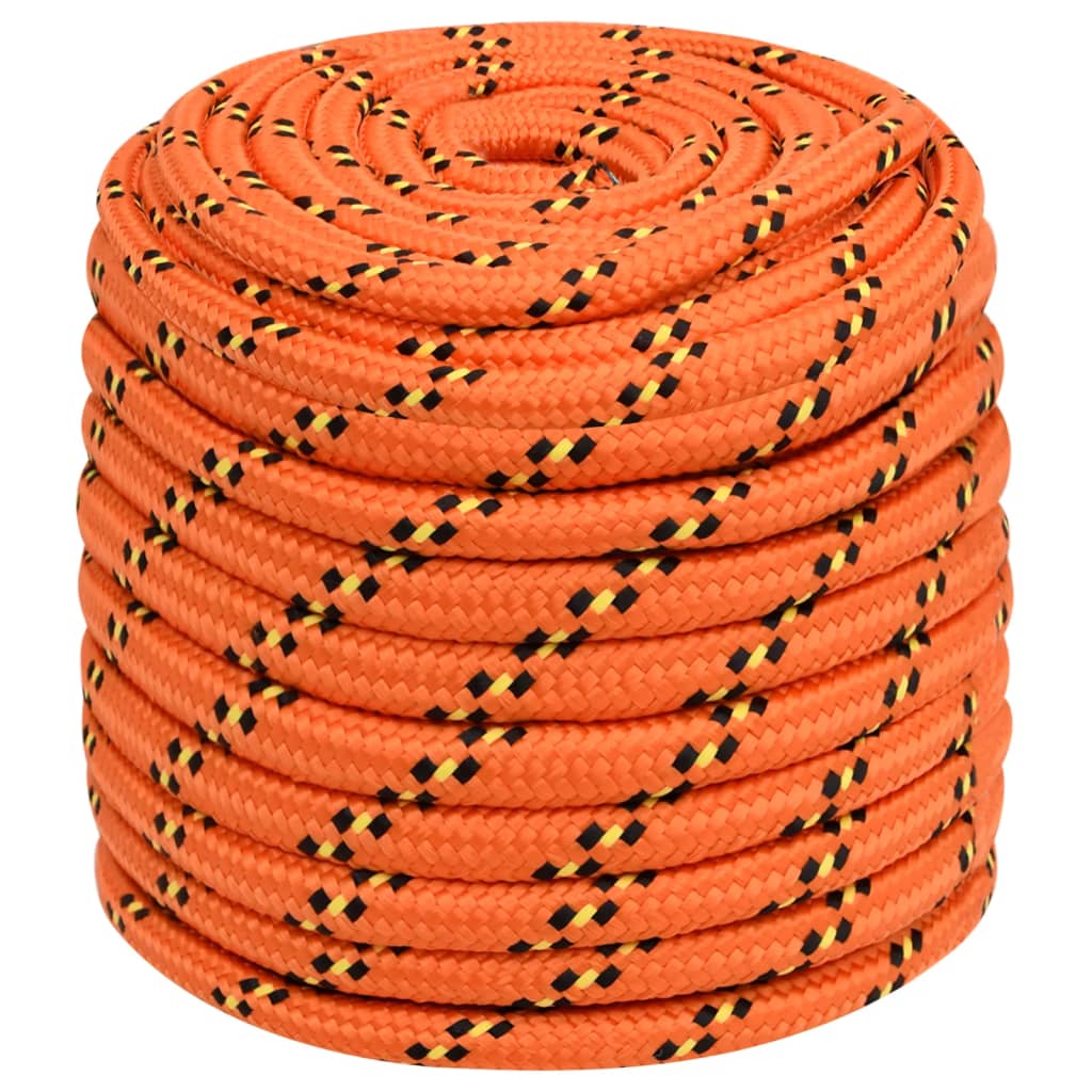 vidaXL Boottouw 16 mm 25 m polypropyleen oranje afbeelding