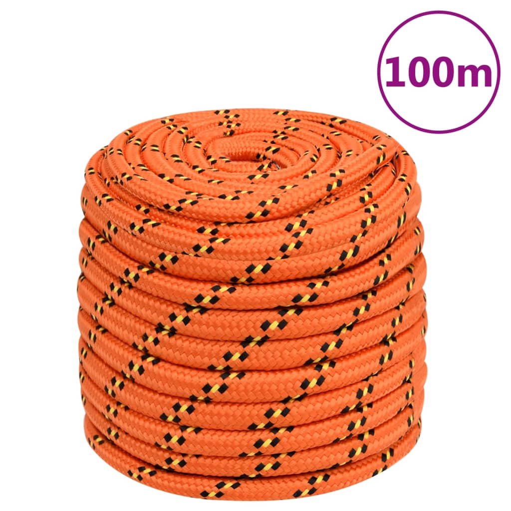 Bootsseil Orange 16 mm 100 m Polypropylen