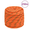 vidaXL paadik&ouml;is, oranž, 16 mm, 250 m, pol&uuml;prop&uuml;leen