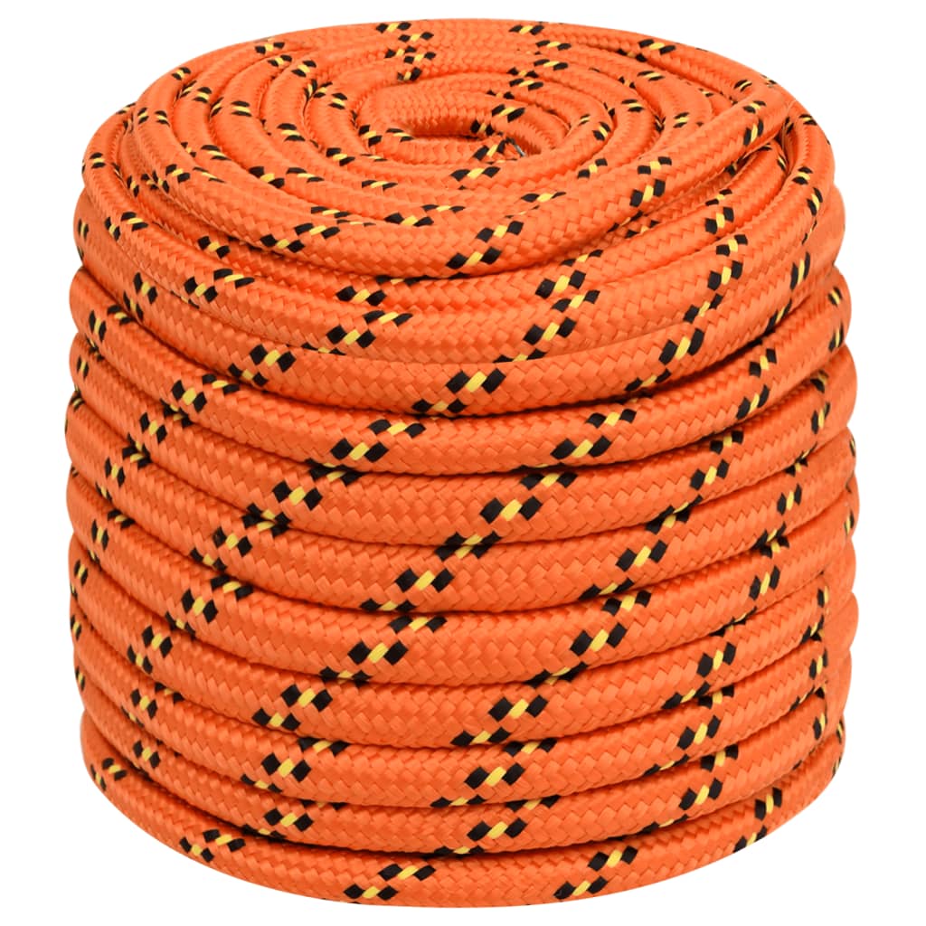 vidaXL Boottouw 18 mm 50 m polypropyleen oranje afbeelding