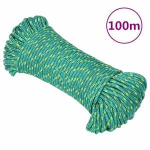 Lodní lano zelené 5 mm 100 m polypropylen - obrázek 1