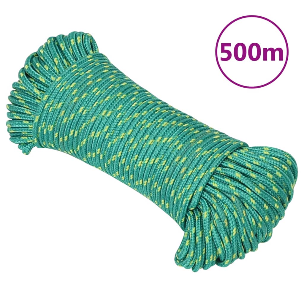 vidaXL LodnĂ­ lano zelenĂ© 5 mm 500 m polypropylen