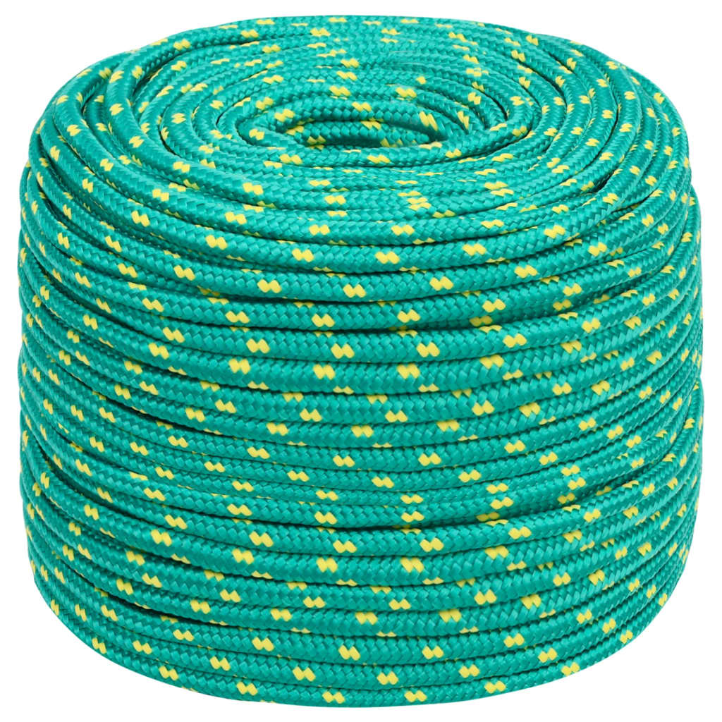 vidaXL Boottouw 10 mm 500 m polypropyleen groen afbeelding
