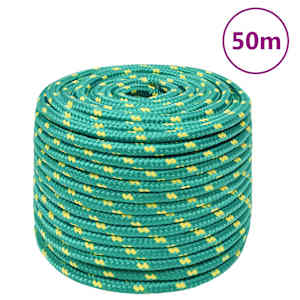Lodní lano zelené 14 mm 50 m polypropylen - obrázek 1