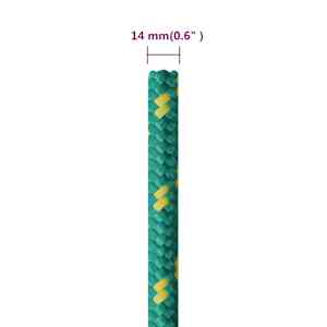 Lodní lano zelené 14 mm 100 m polypropylen - obrázek 6