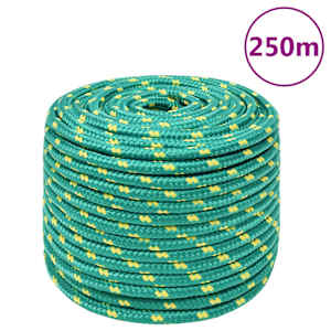 Lodní lano zelené 14 mm 250 m polypropylen - obrázek 1