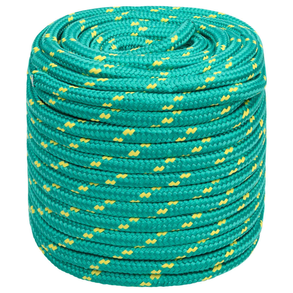 vidaXL Boottouw 16 mm 25 m polypropyleen groen afbeelding
