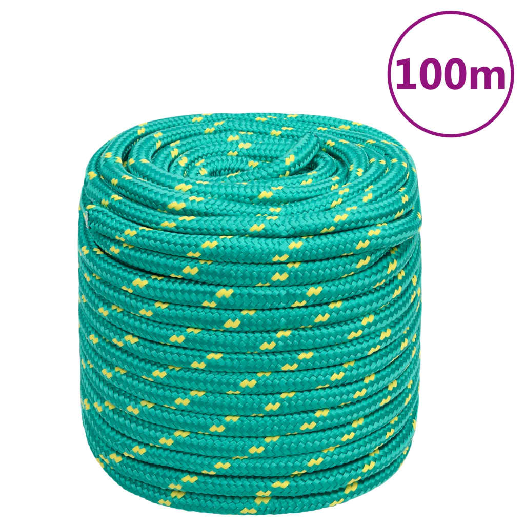 vidaXL Lodní lano zelené 16 mm 100 m polypropylen
