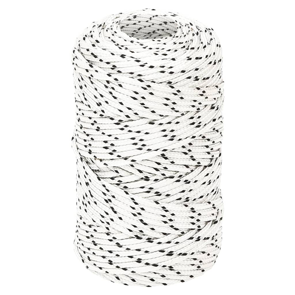 Petrashop  Splétané lodní lano bílé 2 mm x 250 m polyester
