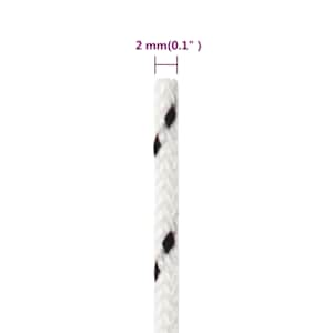 Splétané lodní lano bílé 2 mm x 250 m polyester - obrázek 5