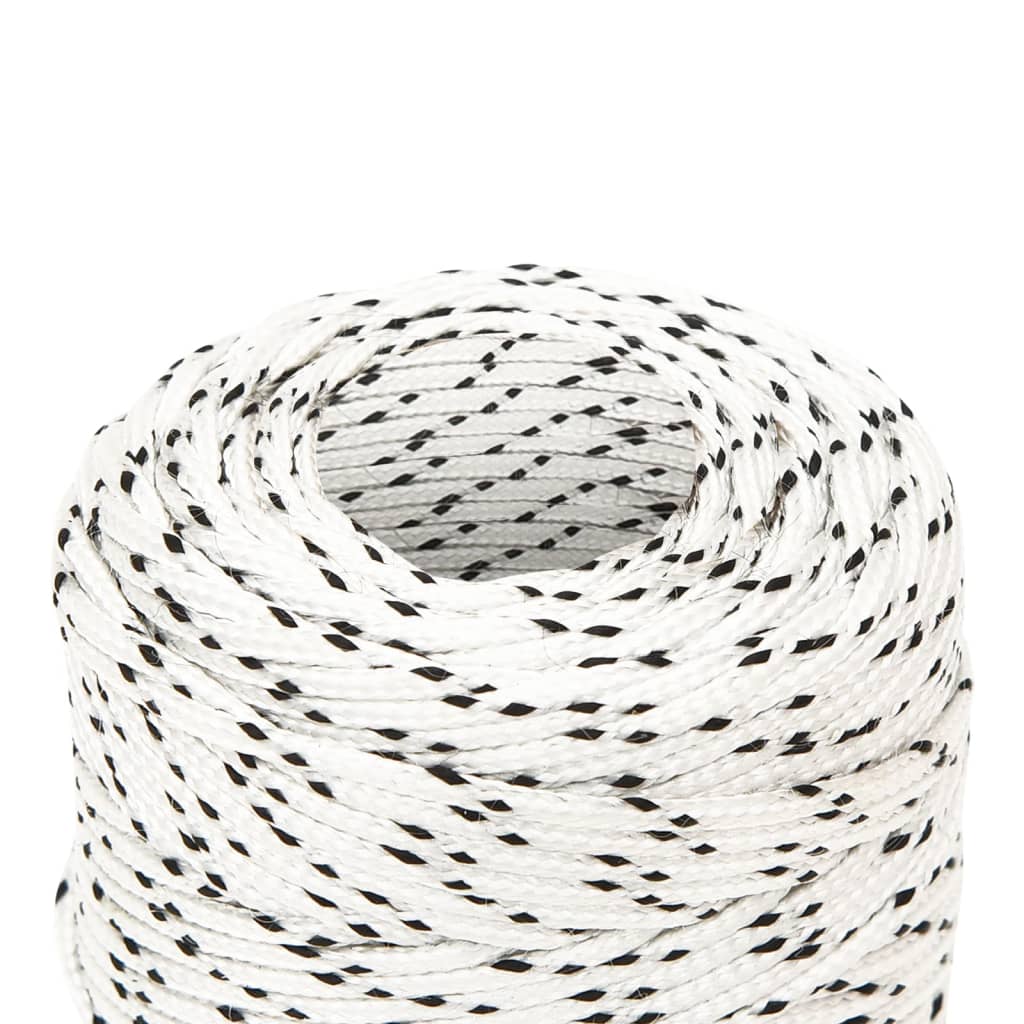 Thumbnail - vidaXL Bootsseil Geflochten Weiß 2 mmx500 m Polyester