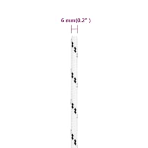 Splétané lodní lano bílé 6 mm x 25 m polyester - obrázek 5