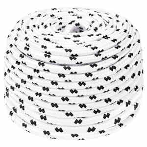 Splétané lodní lano bílé 8 mm x 25 m polyester - obrázek 1