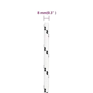 Splétané lodní lano bílé 8 mm x 25 m polyester - obrázek 5