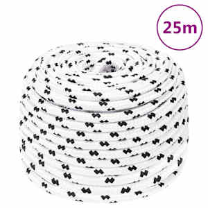 Splétané lodní lano bílé 8 mm x 25 m polyester - obrázek 6