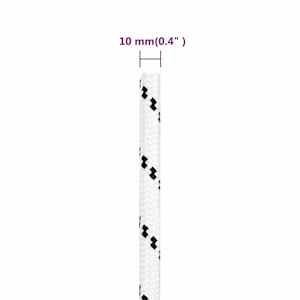 Splétané lodní lano bílé 10 mm x 25 m polyester - obrázek 5
