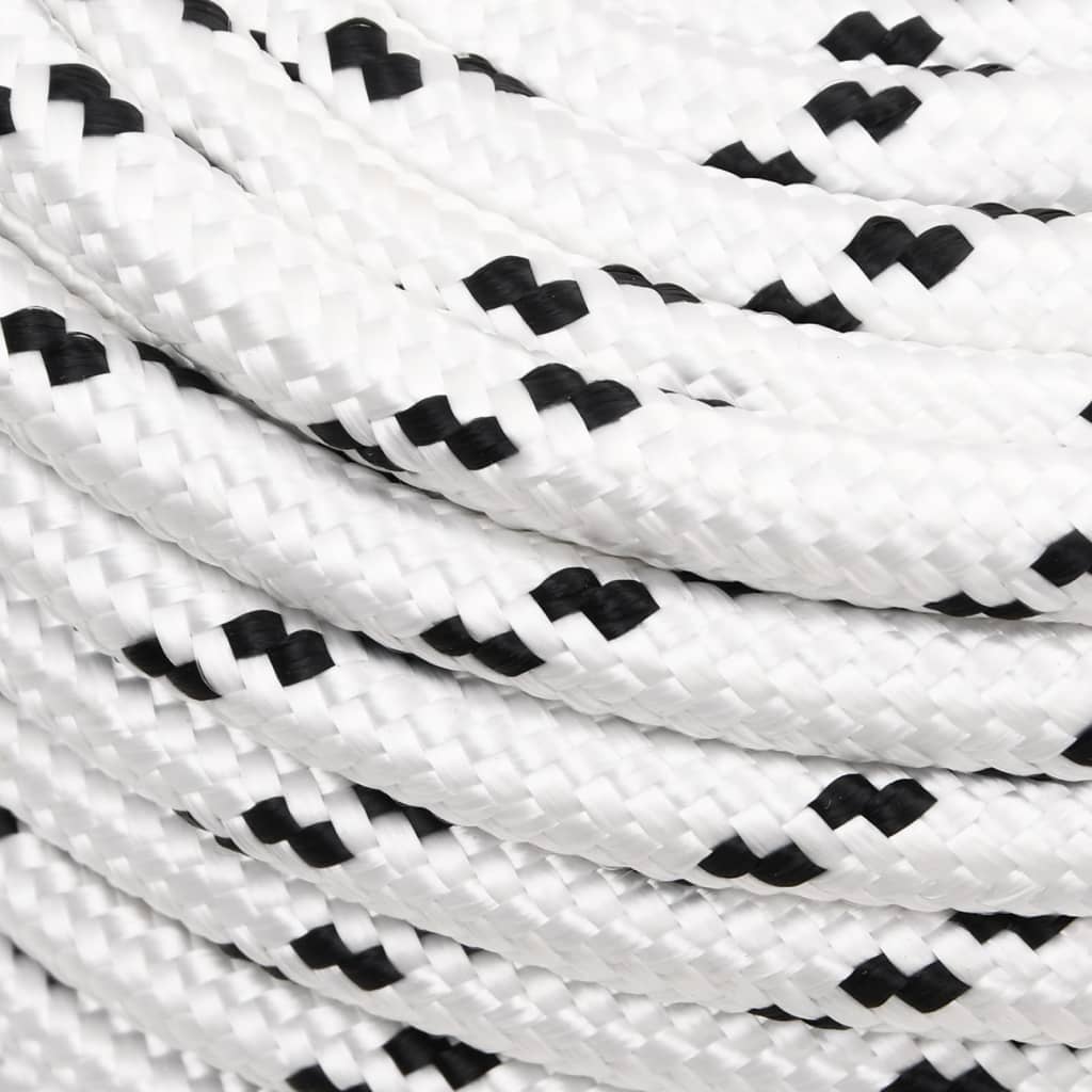 Thumbnail - vidaXL Bootsseil Geflochten Weiß 12 mmx25 m Polyester