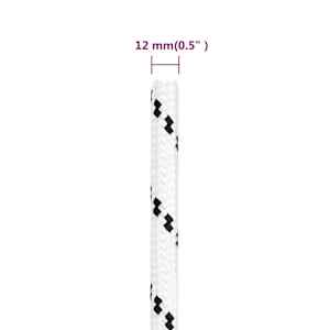 Splétané lodní lano bílé 12 mm x 25 m polyester - obrázek 5