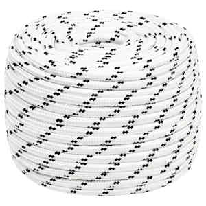 Splétané lodní lano bílé 14 mm x 25 m polyester - obrázek 1