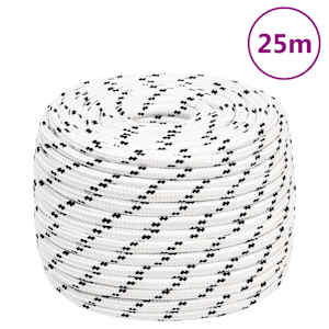 Splétané lodní lano bílé 14 mm x 25 m polyester - obrázek 6