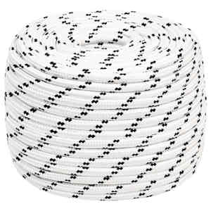 Splétané lodní lano bílé 14 mm x 250 m polyester - obrázek 1