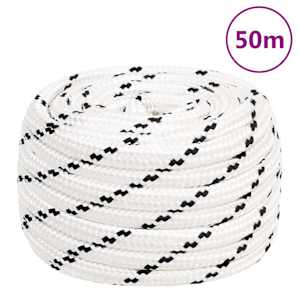 Splétané lodní lano bílé 16 mm x 50 m polyester - obrázek 6
