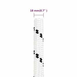Splétané lodní lano bílé 18 mm x 25 m polyester - obrázek 5