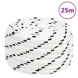 Splétané lodní lano bílé 18 mm x 25 m polyester - obrázek 6