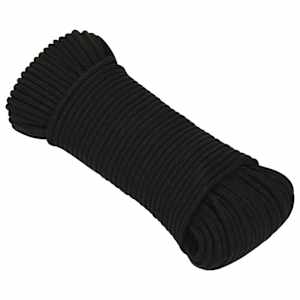 Pracovní lano černé 3 mm 50 m polyester - obrázek 2