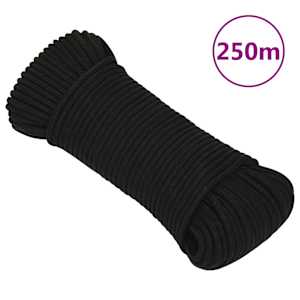 Pracovní lano černé 3 mm 250 m polypropylen - obrázek 1