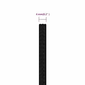 Pracovní lano černé 4 mm 50 m polyester - obrázek 6