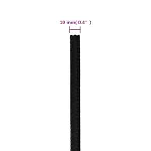 Pracovní lano černé 10 mm 50 m polyester - obrázek 6