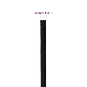 Pracovní lano černé 10 mm 250 m polyester - obrázek 6