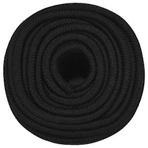 Pracovní lano černé 14 mm 100 m polyester - obrázek 3