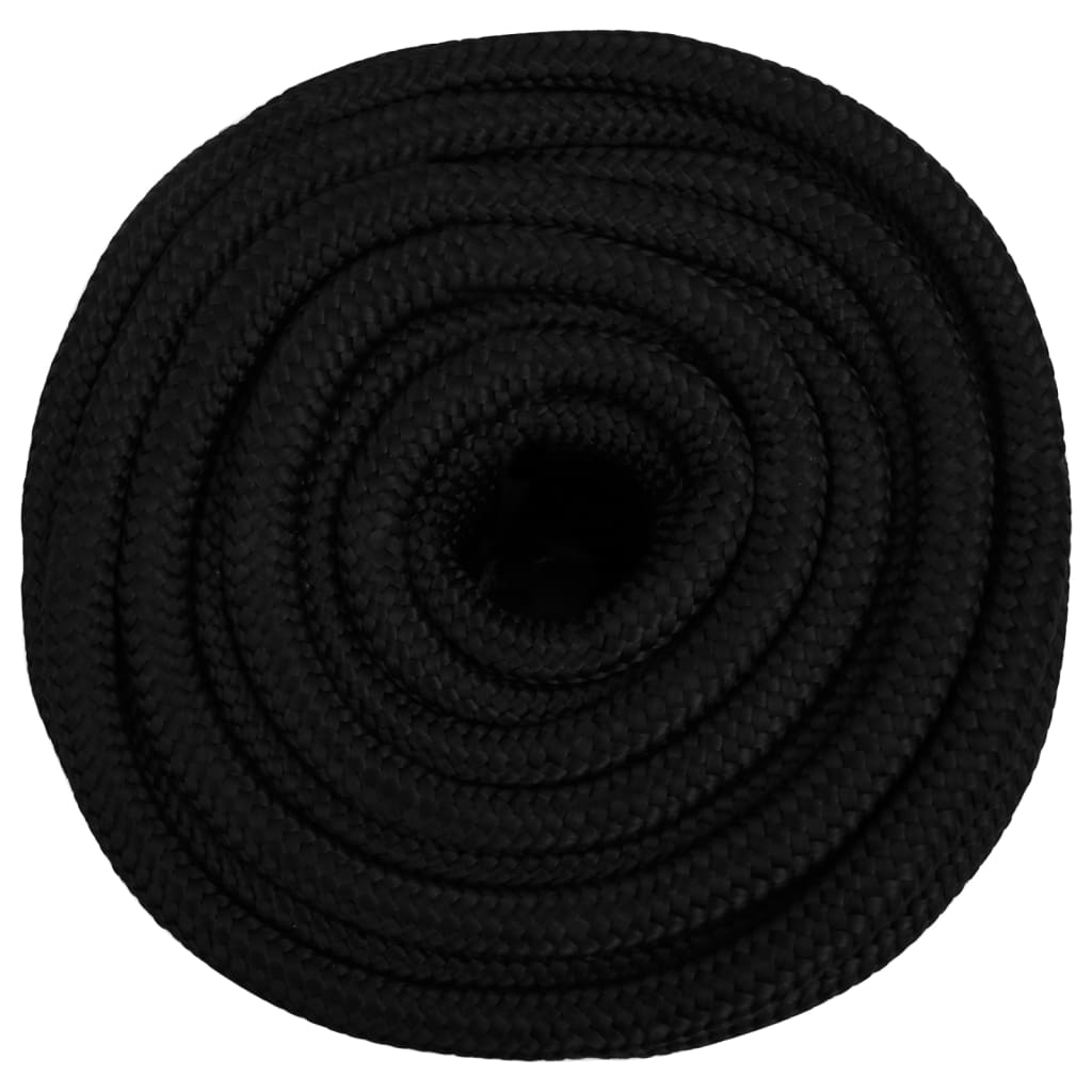 Thumbnail - vidaXL Arbeitsseil Schwarz 16 mm 100 m Polyester