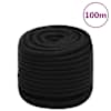 vidaXL t&ouml;&ouml;k&ouml;is, must, 18 mm, 100 m, pol&uuml;ester
